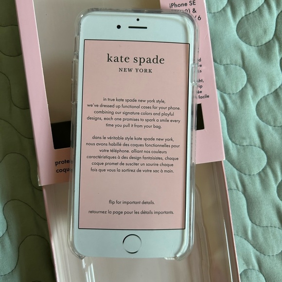 Kate Spade Case for iphone SE 2nd & 3rd generation / 8 / 7 / 6S / 6 - Picture 3 of 6